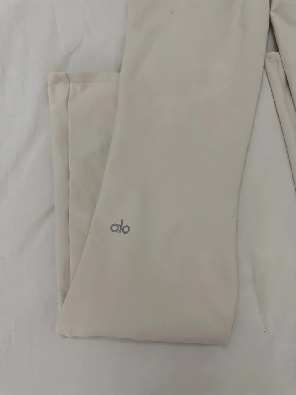 Women's High-Waist Cream Leggings alo yoga